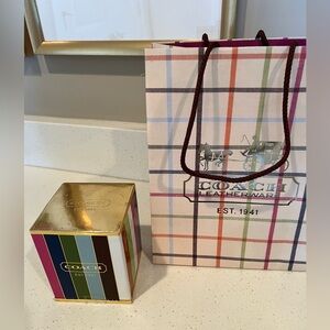 Coach candle- new in box, never opened